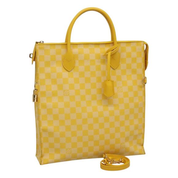 LOUIS VUITTON Damier Color Mobile Shoulder Bag Yellow N41305 - Picture 1 of 16